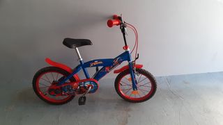 Bicicleta Spiderman 16 semi nueva