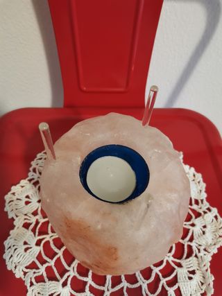 Diffusore Essenze Sale Himalaya con Vetro