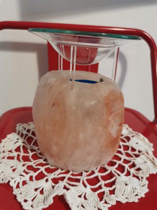 Diffusore Essenze Sale Himalaya con Vetro