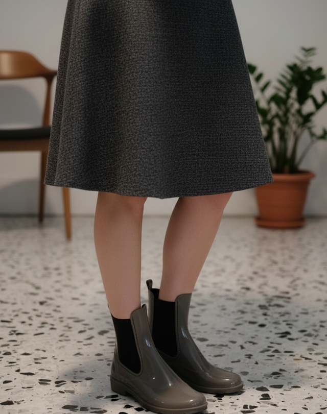 Stivaletti antipioggia grigi