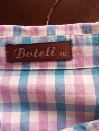 Camisa cuadros volantes chica