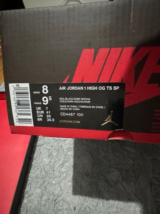 Nike Air Jordan 1 Travis Scott Marrón Blanco