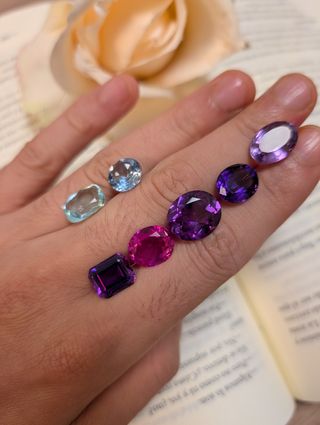 Lote de piedras preciosas