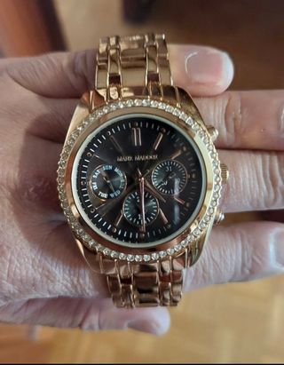 Reloj Mark Maddox Dorado con Cristales 18 cm