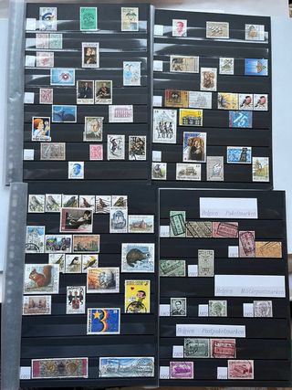 Sellos Bélgica Antiguos 1858/2000 - 28 PÁG