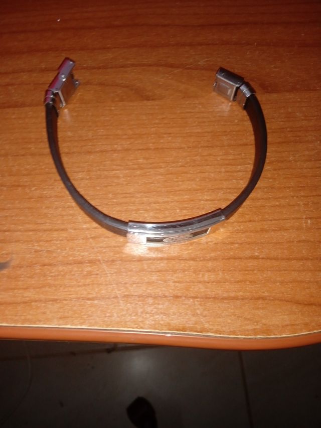 Braccialetto Mano di Fatima Argento Nero