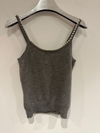 Top de lana Michael Kors con perlas