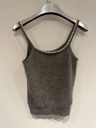 Top de lana Michael Kors con perlas