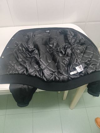 Chaqueta Bomber New Era Negra Talla S