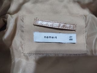Gabardina Name it Beige 
Talla 13 años - 158 cm
