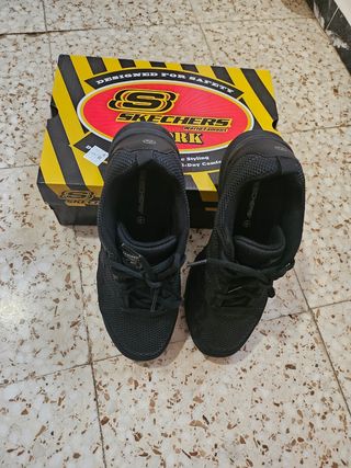 Skechers Work ,puntera reforzada Talla 40 Negro