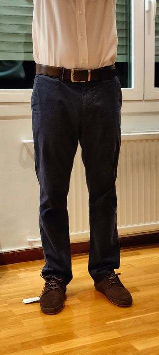 Pantalón chino Adolfo Domínguez azul marino