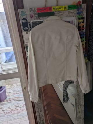Chaqueta tejana Only blanca Talla S