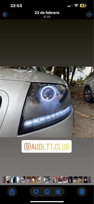 Faros Audi TT con luz secuencial