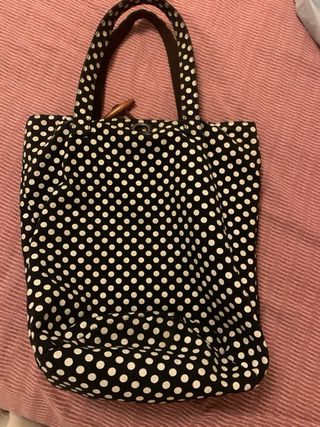 Bolso de lunares negro y blanco