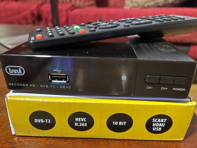 Sintonizador TDT Trevi DVB-T2 HEVC USB HDMI SCART