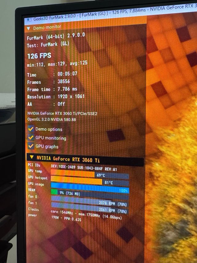 ASUS GeForce RTX 3060Ti Dual Mini 8GB