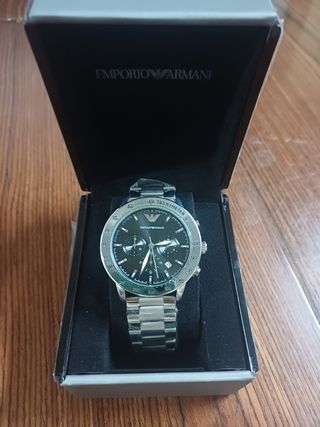 Reloj Emporio Armani Hombre Negro/Plata
