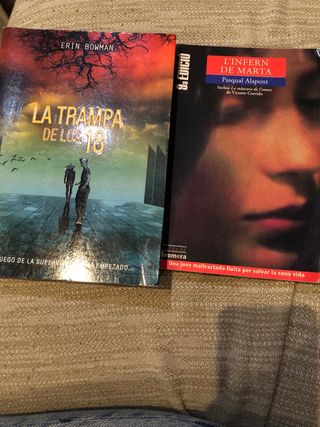 Libros lectura IES: La Trampa de los 18 y L'infern