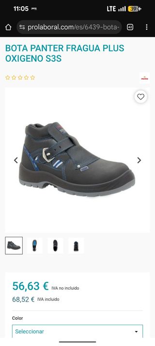 Botas de seguridad Panter Fragua Plus Oxígeno s3