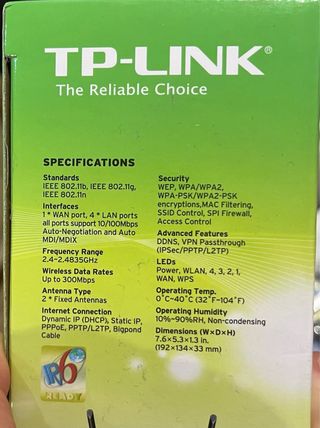 Router TP-Link Wireless N 300Mbps