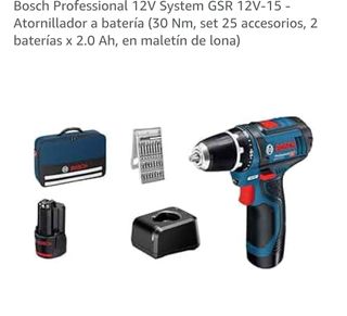 Taladro Bosch 12V con cargador y batería