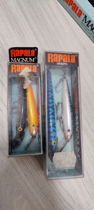 4 señuelos de pesca Rapala Magnum