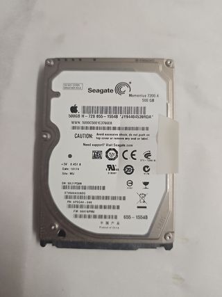 Disco Duro Seagate 500GB 2.5 Momentus 7200.4
