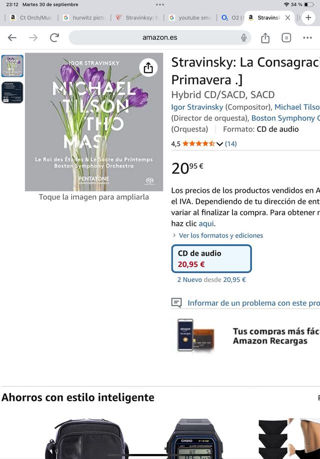 STRAVINSKY  CONSAGRACIÓN de la PRIMAVERA   SACD