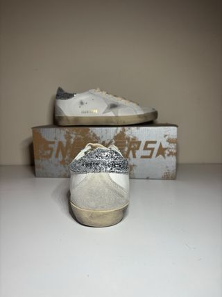 Golden Goose Superstar Estrella Plateada