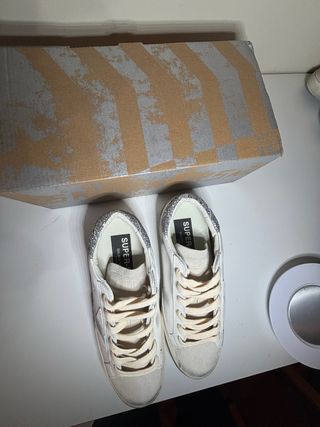 Golden Goose Superstar Estrella Plateada