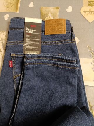 Pantalones Levi's 721 Skinny Tiro Alto