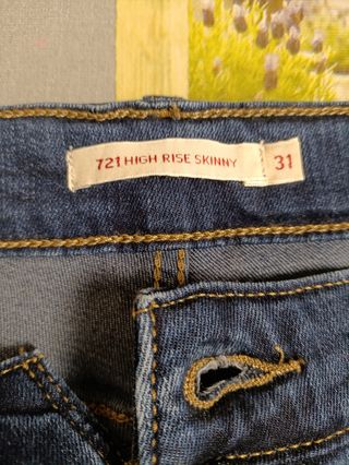 Pantalones Levi's 721 Skinny Tiro Alto