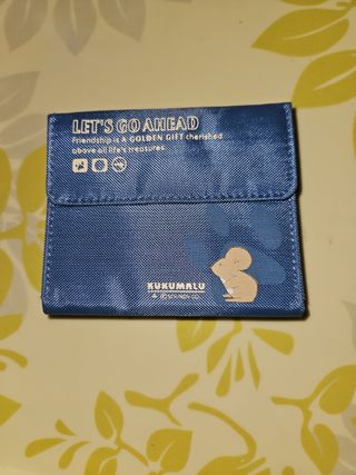 Cartera azul LET'S GO AHEAD