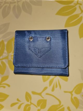 Cartera azul LET'S GO AHEAD