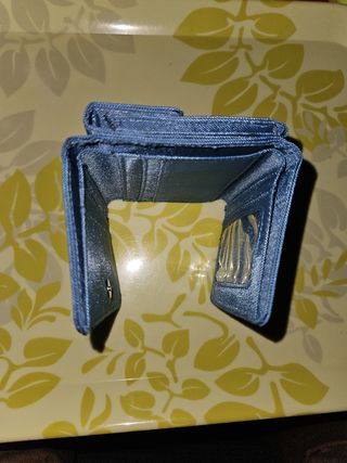 Cartera azul LET'S GO AHEAD