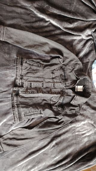 Chaqueta vaquera Springfield negra Talla XS