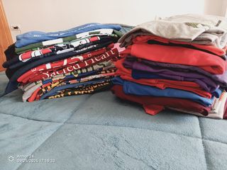 Caja de 70 camisetas USA – Calidad Grade A, varios