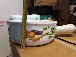 Pirofila Vintage Ceramica Bianca