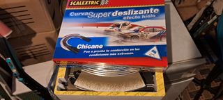 Lote Scalextric+Trainer+Semáforo+Supercurva+Coches