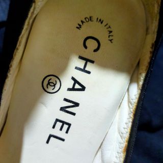 Zapatos Chanel Beige y Negro Talla 36'5