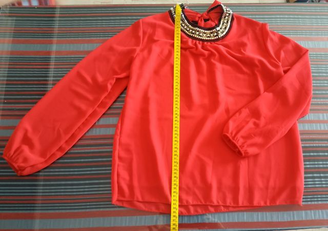 Blusa mujer talla única roja