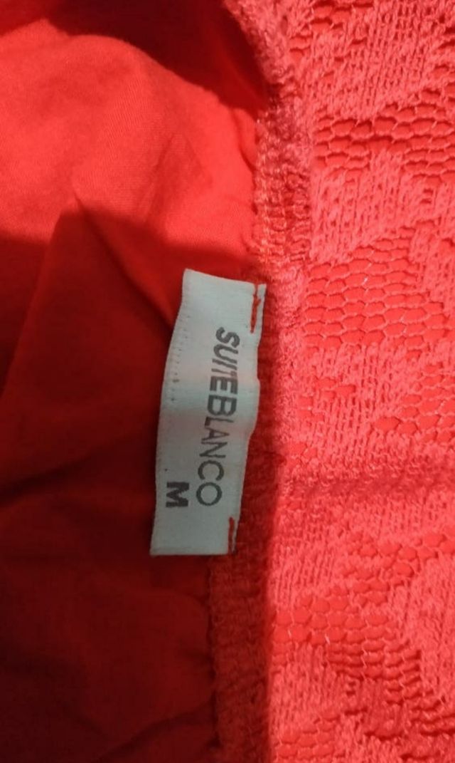 Vestido encaje rojo talla M
