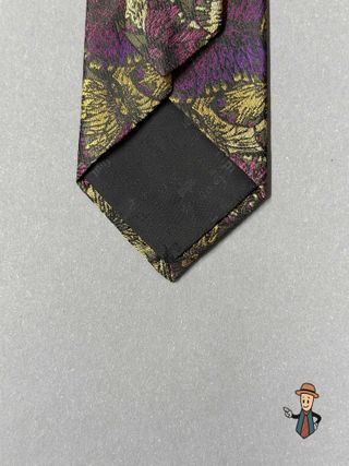 Corbata de Seda Alpi Oro y Morado