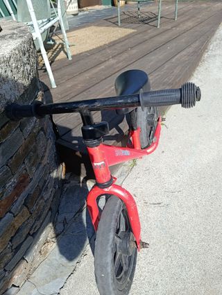 Bici sin pedales Kiddimoto roja