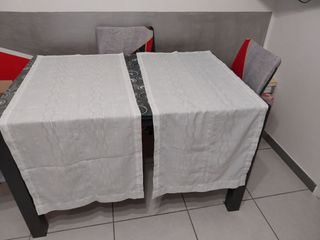 2 Tende da Finestra in Tessuto Bianco