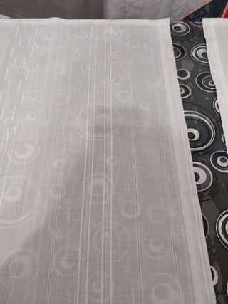 2 Tende da Finestra in Tessuto Bianco