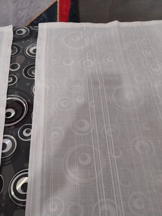 2 Tende da Finestra in Tessuto Bianco