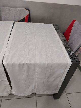 2 Tende da Finestra in Tessuto Bianco