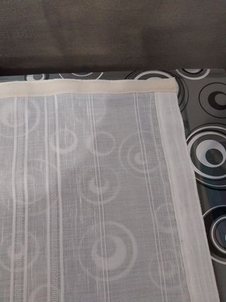 2 Tende da Finestra in Tessuto Bianco